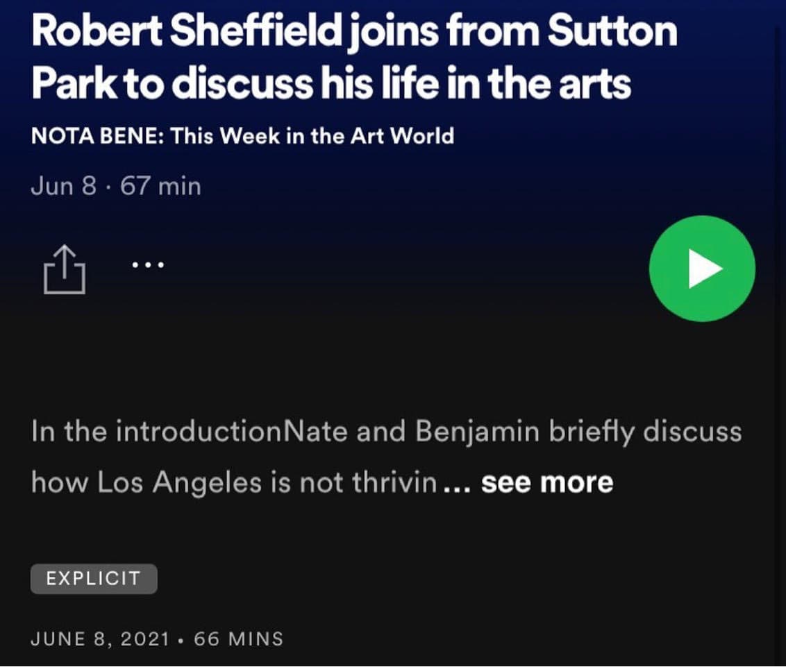 Podcast: NOTA BENE: This Week in the Art World